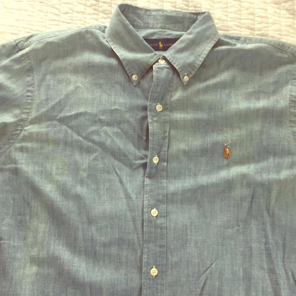 Long Sleeve Ralph Lauren Polo Denim Shirt